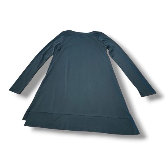 J.Jill Perfect Pima Long Sleeve Tunic Black Tall Casual Boat Neck Women’s Sz MT - Picture 2 of 10